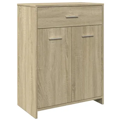 Obrázek produktu pro Koupelnová skříňka dub sonoma 60 x 33 x 80 cm dřevotříska