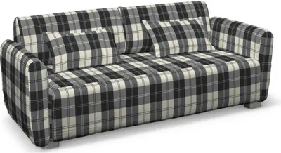 Produktbild von Dekoria Bezug für Mysinge 2-Sitzer Sofa, schwarz- weiss, Sofabezug Mysinge 2-Sitzer