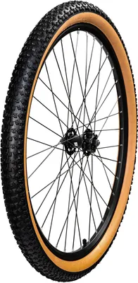 Produktbild von Komplettrad Felge mit Reifen Mountainbike Felgen Laufradsatz Fahrrad Laufrad schwarz/braune Sidewall 27,5 x 2,10" Vorderrad