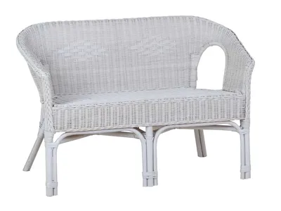 Produktbild von MiaMöbel Sofa Rattan 109x75x58 cm Modern Rattan Weiß