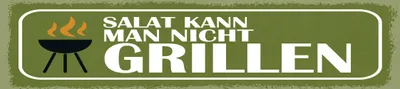 Produktbild von vianmo Holzschild 10x46 cm Salat kann man nicht grillen