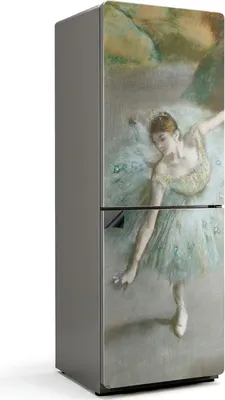 Produktbild von Ballerina Edgar Degas – Magnetische Kühlschrank Abdeckung – Dekorfolie magnetisch Küche – Kühlschrank Magnet Deko – selbstklebende Magnettafel – Magnetfolie für Kühlschranktür – 70x190 cm