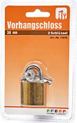 Produktbild von Vorhangschloss 30 mm, 2 Schlüssel
