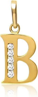 Produktbild von Buchstabenanhänger B aus 333er Gold