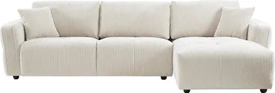 Produktbild von Ecksofa rechts – Strukturstoff – Beige – GOSALO de Maison Céphy