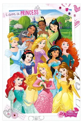 Produktbild von Disney Princess - "I Am A Princess" Maxi-Poster CD2051 (Einheitsgröße) (Bunt)