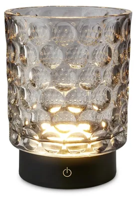 Image de Briloner Sunora LED Lampe de table sans fil IP44, Variable, Touch, Sans fil, Protection contre les éclaboussures, Gris, Ø11 x 15 cm
