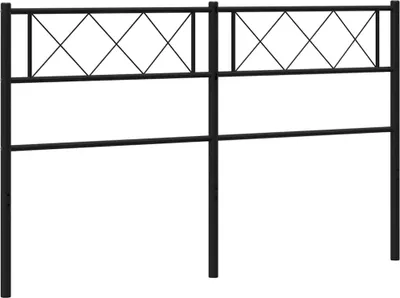 Produktbild von vidaXL Ersatz-Kopfteil Metall Schwarz 150 cm
