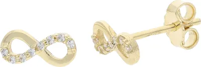 Produktbild von JuwelmaLux Infinity Ohrstecker 585 Gold Zirkonia JL25-06-0200