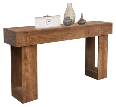 Immagine prodotto di Tavolino consolle in legno massello – tavolino d'ingresso/tavolino da divano – 160 cm – rettangolare – stile rustico – da posizionare dietro il divano – ideale per l'ingresso e il soggiorno