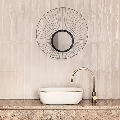 Produktbild von Wallity, Papatya- HRP1113, Schwarz, Wandspiegel, 63 x 1 x 63 cm, 100% Metall