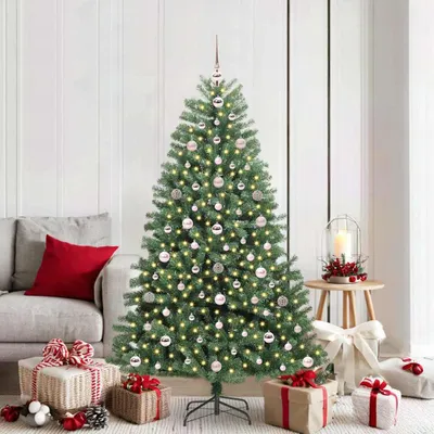 Image de Maison Exclusive - Sapin de Noël artificiel pliable, vert, 180 cm