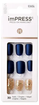 Zdjęcie produktu dla KISS imPRESS Press On Manicure Wannabe Star Short Square z technologią PureFit - 30 sztucznych paznokci