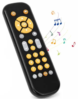 Produktbild von Baby Fernbedienung Spielzeug, Lernspielzeug ab 6 Monate mit Musik, Tasten und LED Licht, Montessori Motorikspielzeug für Babys und Kleinkinder