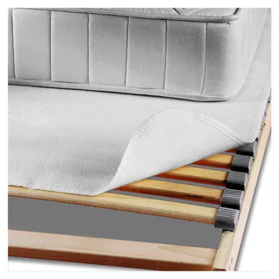 Produktbild von Nadelfilz Matratzenunterlage aus atmungsaktivem Material, Weiß, Schutz vor Abrieb und Stockflecken (100 x 200 cm)