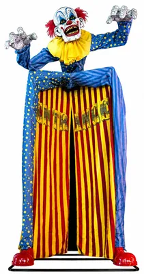 Productafbeelding van Halloween-figuur "Kermistentrance met clown" - Animatronic | 290 cm