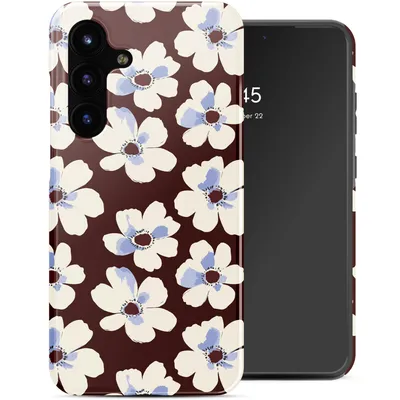 Produktbild von Selencia Vivid Back Cover Samsung Galaxy S25 FE - Choco Flower Pop