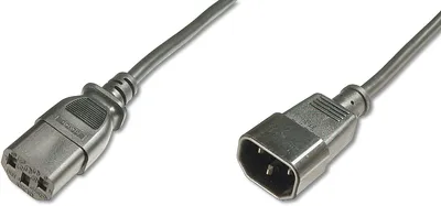 Produktbild von DIGITUS Kaltgeräte-Verlängerungskabel 1,2 m schwarz