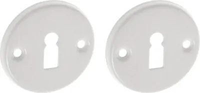 Image de Plaque de porte blanche avec clé