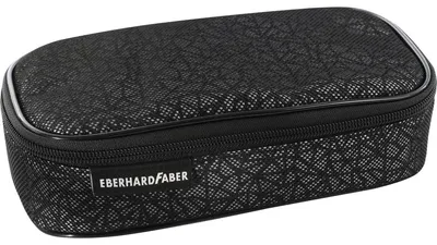 Produktbild von Eberhard Faber 577432 - Jumbo Schlampermäppchen X-Style, schwarz, Federmäppchen mit Reißverschluss, großem Hauptfach und Innentasche