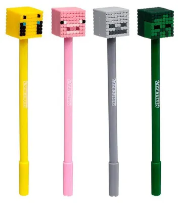 Obrázok produktu pre Pero Minecraft Four Heads, čierny atrament, 18 cm, viacfarebné
