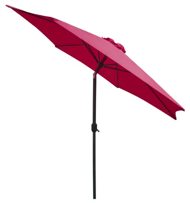 Produktbild von Linder Exclusiv Kippbarer Sonnenschirm, Gartenschirm Ø 250 cm,mit Kurbelmechanismus, Rot
