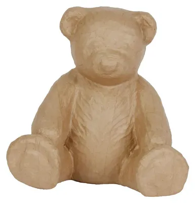 Image de Décopatch, papier mâché, petit ours 35 cm