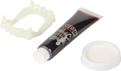 Produktbild von Bluttube mit Gebiss zu Halloween - Einheitsgröße