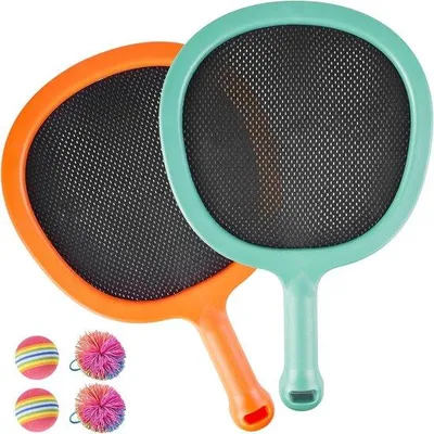 Produktbild von Tennisracket-Set für Kinder - interaktives Ouder-Kind-Spiel - mit Tragetasche - leichte Tennisschläger für Kleinkinder.