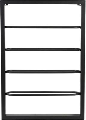 Light & Living - Weinregal Amore - Schwarz - 4 Flaschen - Metall Wand Flaschenregal