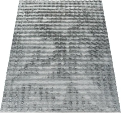 Produktbild von Teppich Bubble Wohnzimmer Schlafzimmer Hochflor Fell Geometrisches Design 3D Grösse 60x100 cm