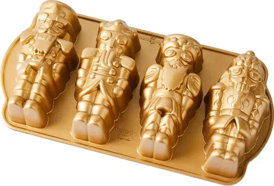 Produktbild von Nordic Ware Nussknacker Weihnachtsbackform Aluminium