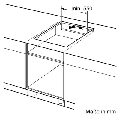 Produktbild von Neff T56SHF1L0, Schwarz, Edelstahl, Integriert, 60 cm, Zonen-Induktionskochfeld, Glaskeramik, 4 Zone(n)
