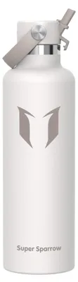 Immagine prodotto di Sparrow, borraccia in acciaio inossidabile da 1 litro, modello FlipFlow, con thermos e cannucce