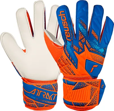 Produktbild von Reusch Attrakt Solid Junior-torwarthandschuhe Orange,Blau 8 Orange,Blau 8