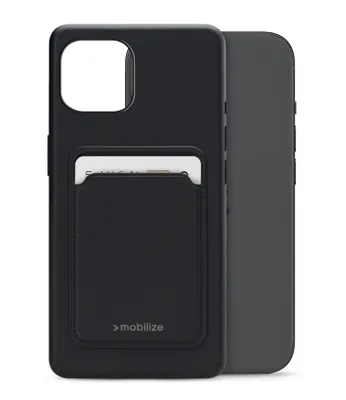 Image de Mobilize Cardcase TPU Back Cover Black Apple iPhone 15