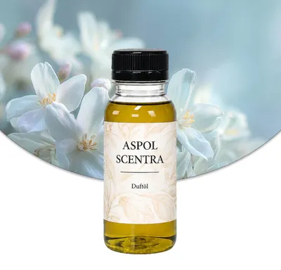 Produktbild von Aspol Scentra Jasmin UFIGREEN Duftöl für Kerzen 100 ml, KI-generiertes Bild