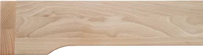 A close-up view of a wooden bed frame edge, showing the grain and construction.