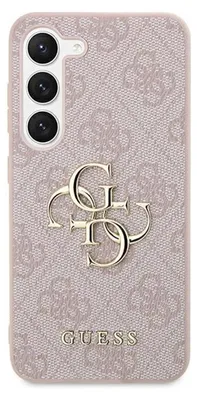 Obrázek produktu pro Kryt na mobil GUESS vhodný pro SAMSUNG S24 Ultra GUHCS24L4GMGPI vhodný pro Samsung S24 Ultra (kůže 4G kovové logo / růžová)