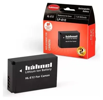 Immagine prodotto di Batteria Hähnel HL-E12, come Canon LP-E12 per EOS M, EOS M2, EOS M10, EOS M50, EOS 100D, Rebel SL1, 850mAh
