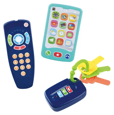 Zdjęcie produktu dla Klawisz, pilot i telefon do zabawy dla dzieci, 3DLG.