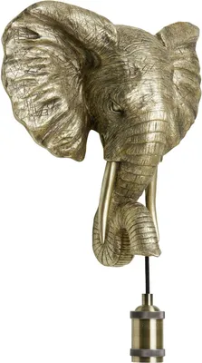 Produktbild von Light & Living - Wandlampe Elephant - Gold - 35x13x36cm