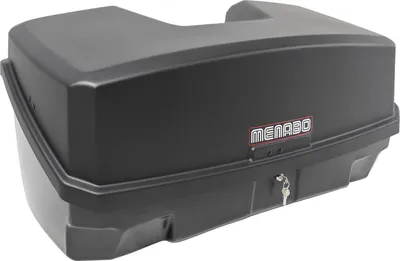 Produktbild von Menabo Nekkar schwarz Transportbox Gepäckbox für Kupplungsträger Heckträger 300 Liter