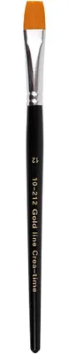 Produktbild von Creativ Company Gold Line Flachpinsel Set 12 - 6 Stück Malen