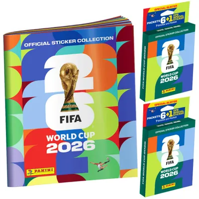 Produktbild von Fifa World Cup 2026 Sticker - WM Sammelsticker - 1 Album + 2 Blister