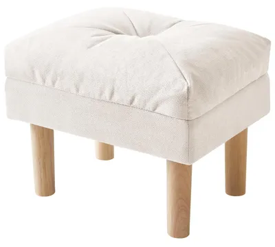 Productafbeelding van Omgoods - Beige Voetenbank met Sponsvulling voor Woonkamer
