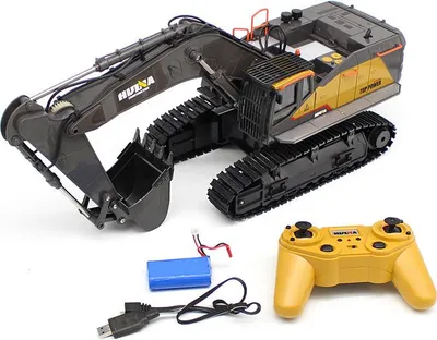 Zdjęcie produktu dla HuiNa 1: 14 1592 RC Alloy Excavator 22CH Big Trucks Simulation Remote Control Vehicle Toy dla chłopców domyślnie