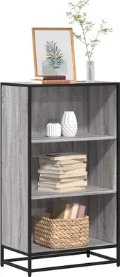 Immagine prodotto di Maison Exclusive - Libreria grigio Sonoma 60x35x107,5 cm Materiale ligneo