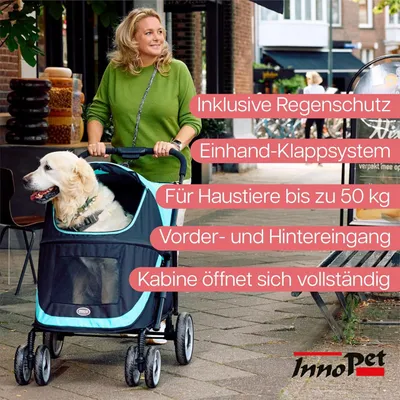 Produktbild von InnoPet Hundebuggy Mamut inkl. Regenhaube Hundewagen für große Hunde