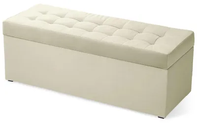 Obrázok produktu pre MG Design, taburetka, béžová, 45x120 cm - s úložným priestorom 140 litrov, nosnosť do 300 kg, ľahko udržiavateľná, matná, vhodná do obývačky a predsiene